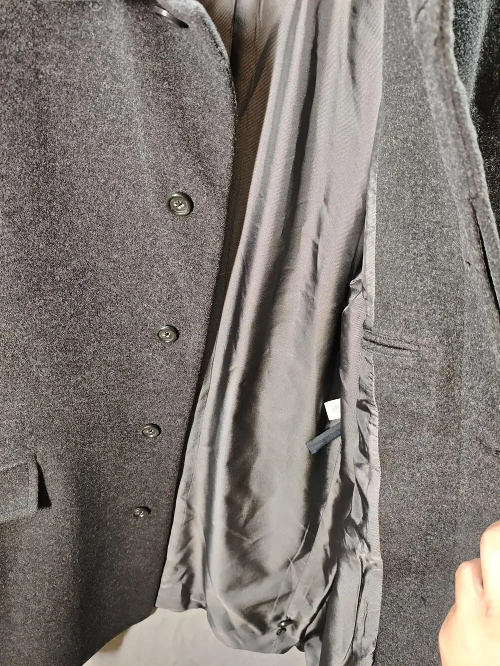 Banana Republic Coat Mens Large Wool Blend Overcoat Classic Dress Formal